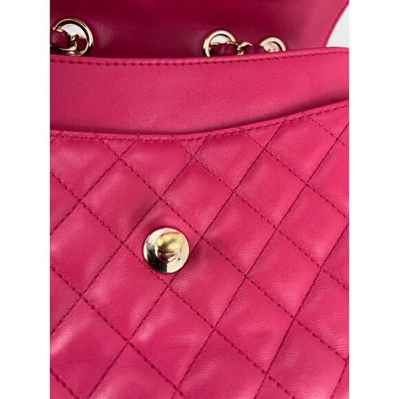Chanel Lambskin Quilted Lovely Day Medium Pink Flap Crossbody Bag - Picture 11 of 16